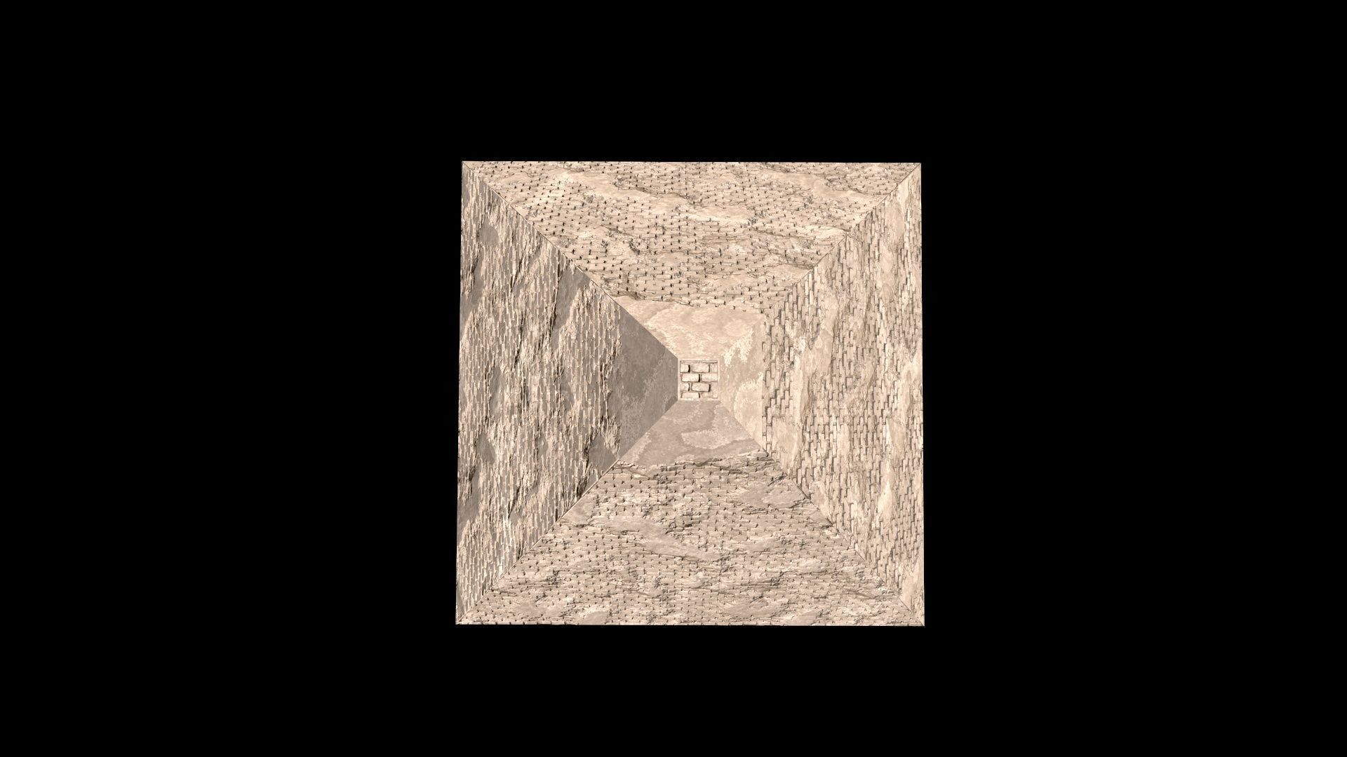 Cheops Pyramid Low-poly 3D model_12