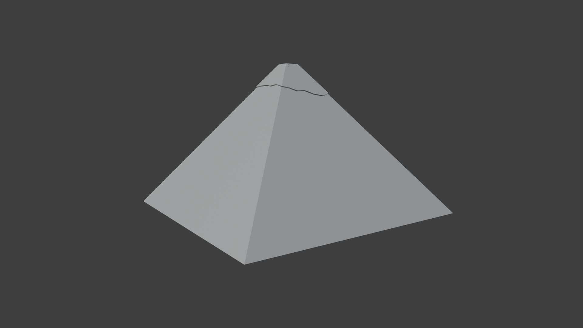 Cheops Pyramid Low-poly 3D model_3