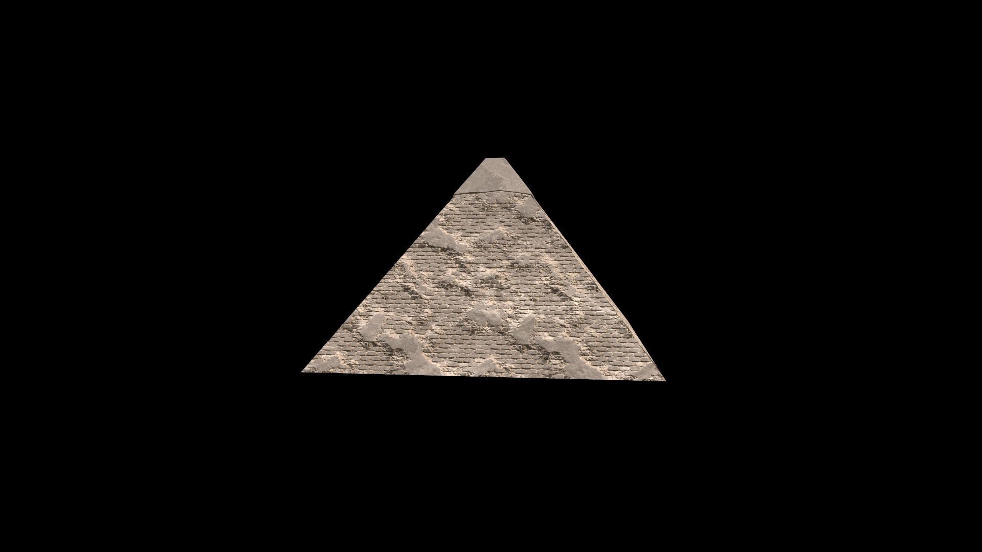 Cheops Pyramid Low-poly 3D model_8