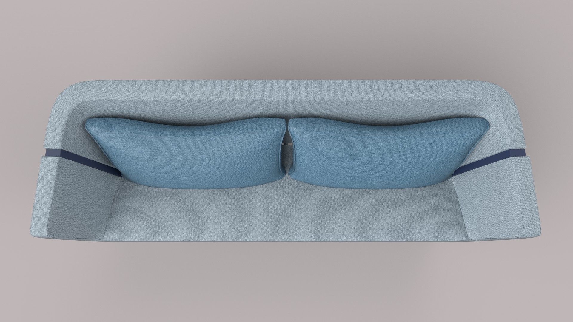 realistic sofa chair with metal frame and fabric 3D model_3