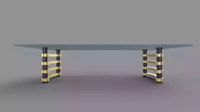 table dining with brass legs and glass top