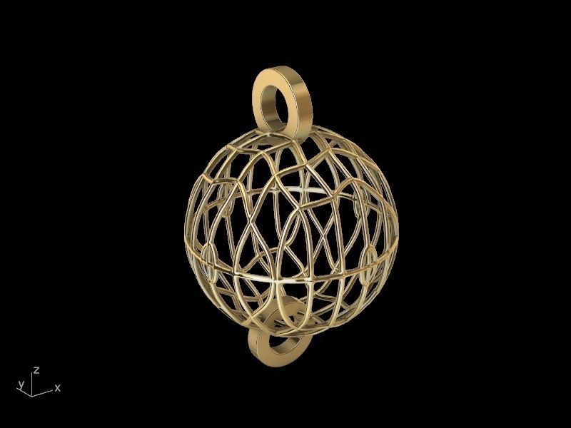 net bead ball stl verified 3D print model_13