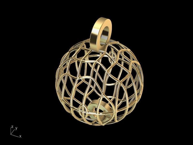 net bead ball stl verified 3D print model_20