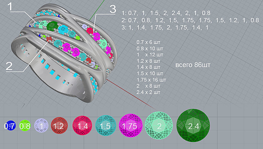 3d model ring Bulgari  3D print model_4