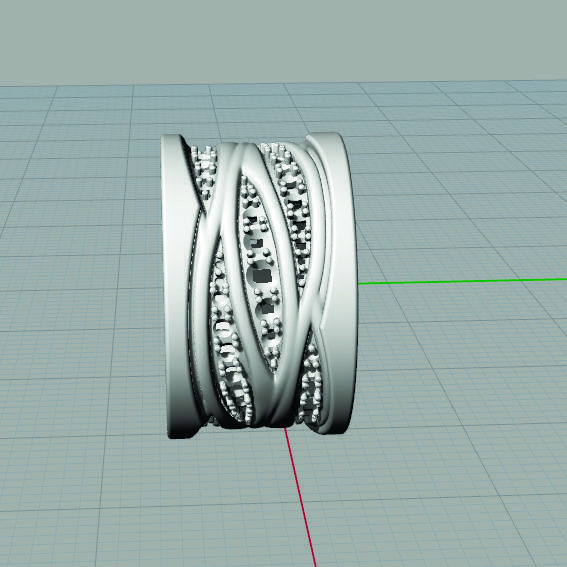 3d model ring Bulgari  3D print model_11