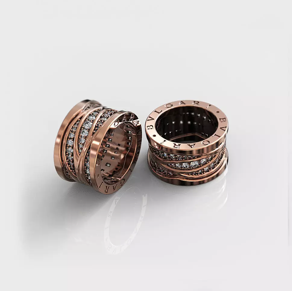 3d model ring Bulgari  3D print model_0