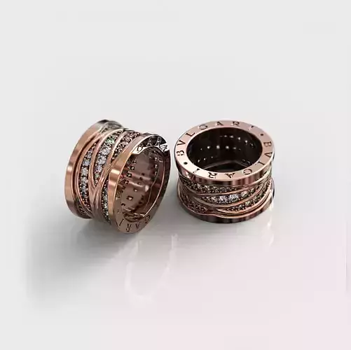 3d model ring Bulgari  3D print model