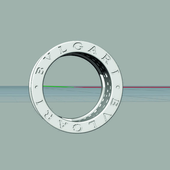 3d model ring Bulgari  3D print model_7