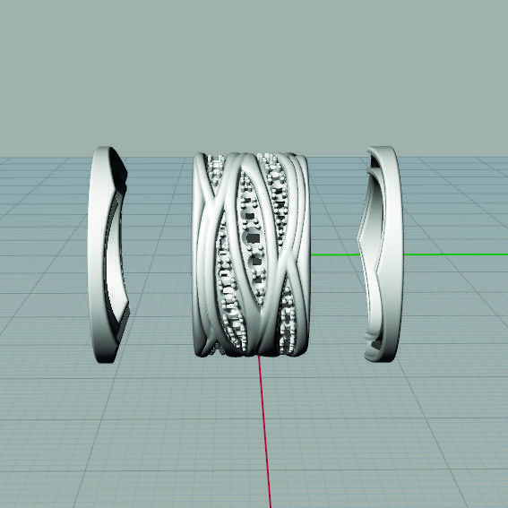 3d model ring Bulgari  3D print model_5