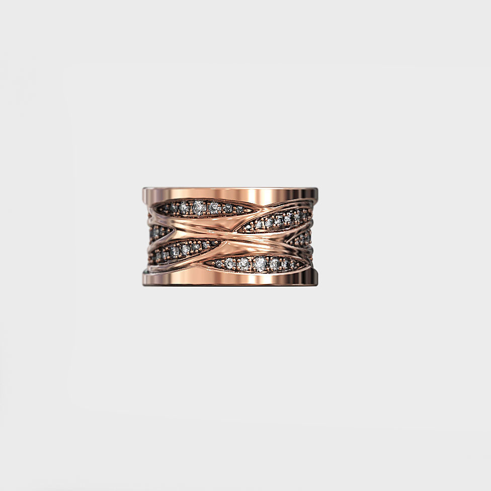 3d model ring Bulgari  3D print model_1