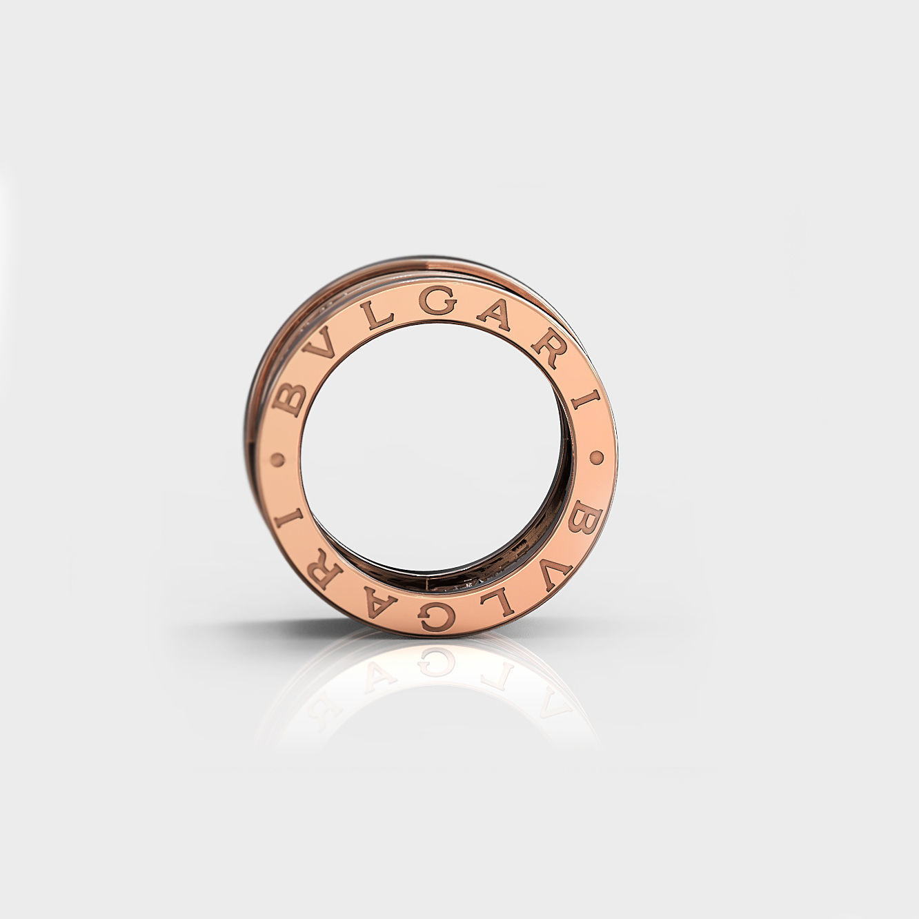 3d model ring Bulgari  3D print model_2