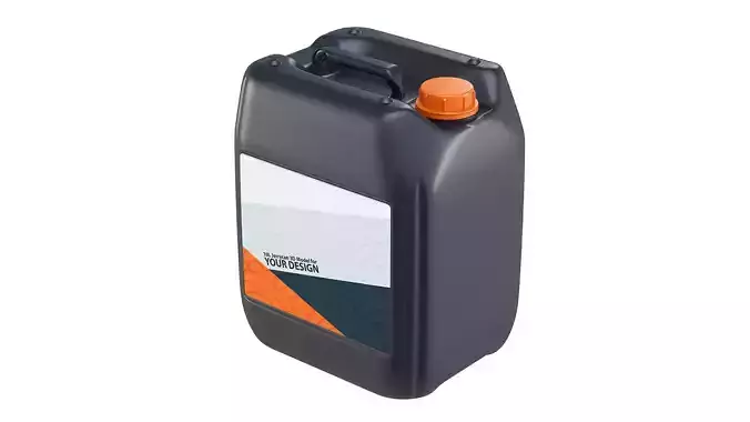 10L Plastic Jerrycan-2 3D model
