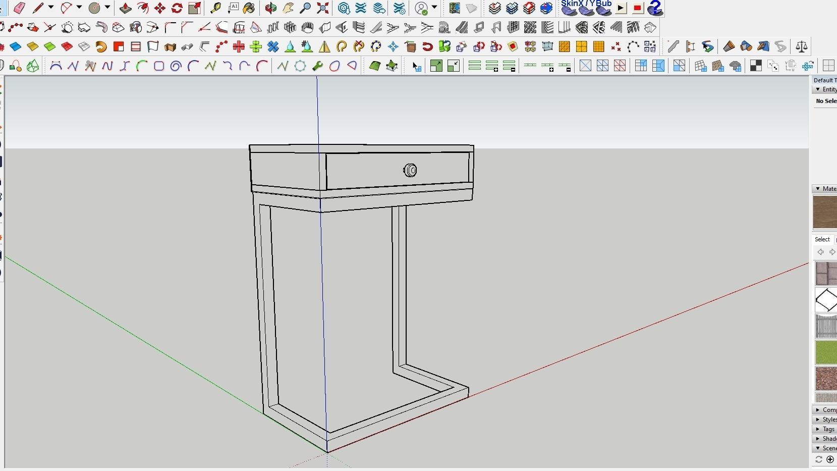 DRAWER 03 Low-poly 3D model_3