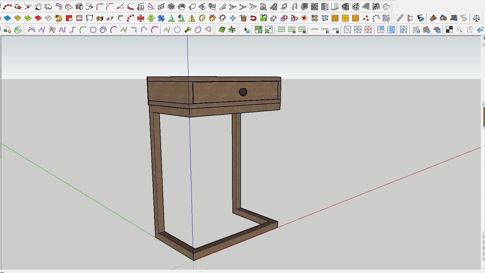 DRAWER 03 Low-poly 3D model_1