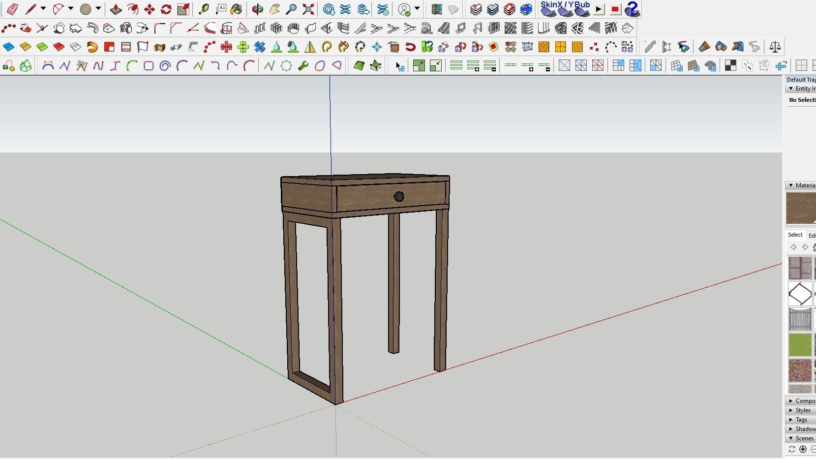 DRAWER 02 Low-poly 3D model_1