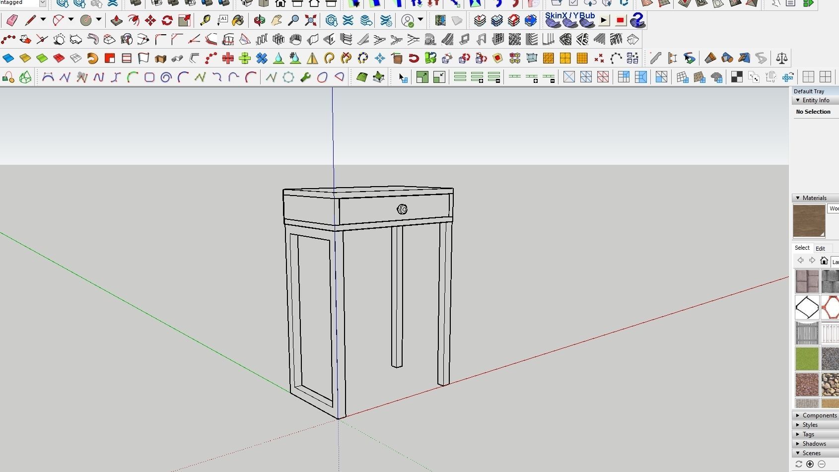 DRAWER 02 Low-poly 3D model_3