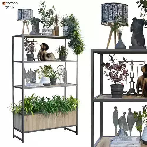 Vertical plant and decorativ set 204
