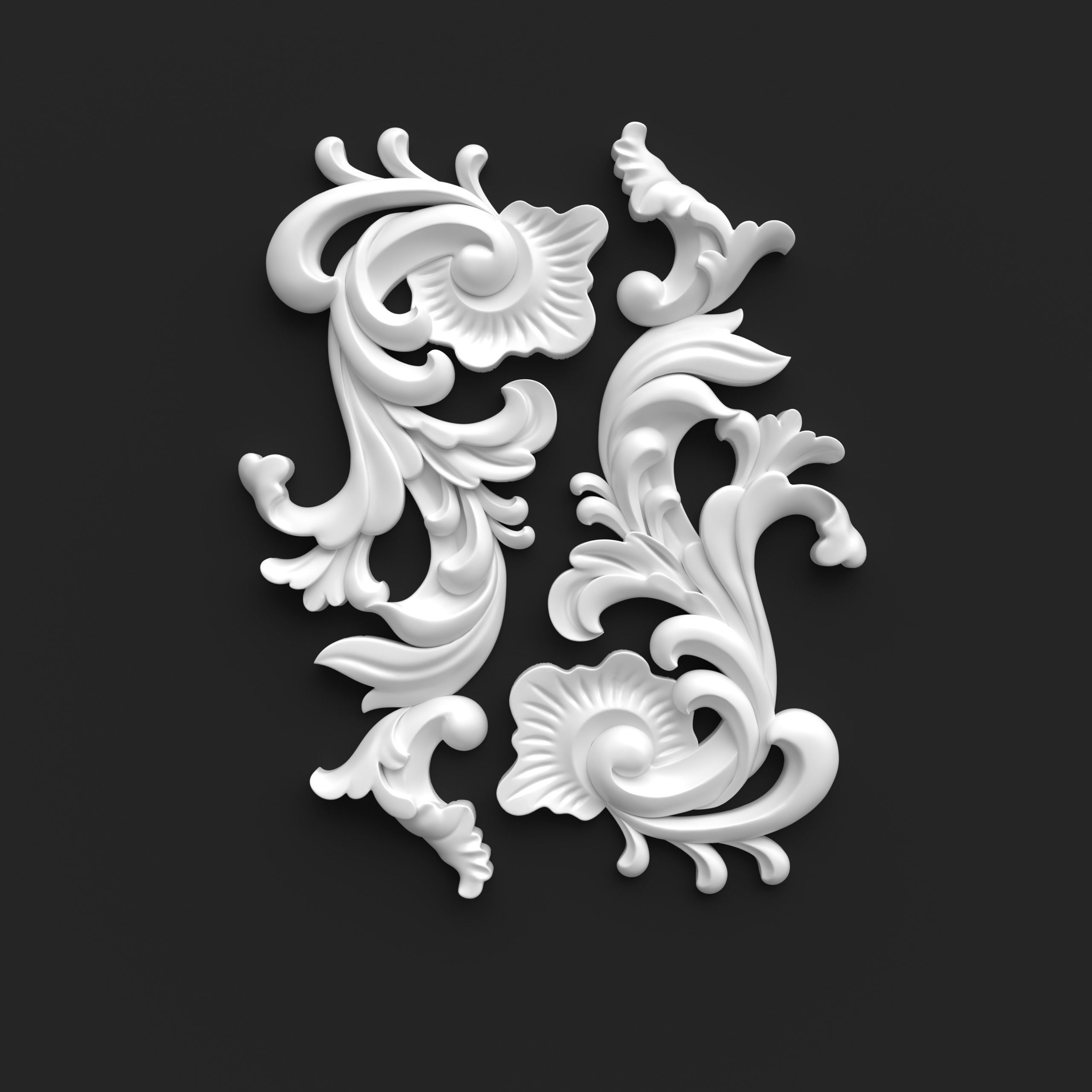 CNC model Item 5 Sculpted Ornament Pack Vol 1 3D print model_4