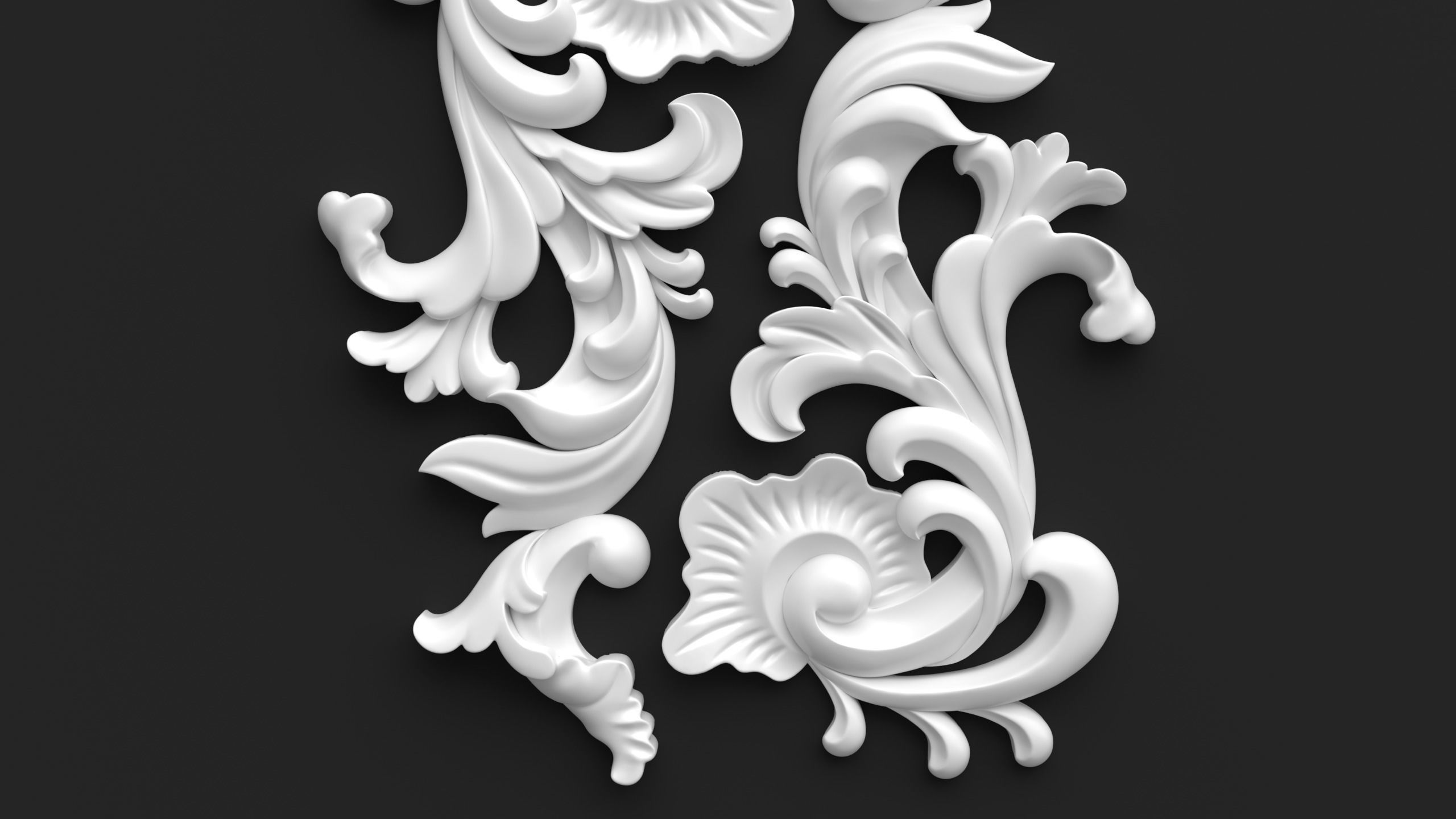 CNC model Item 5 Sculpted Ornament Pack Vol 1 3D print model_2