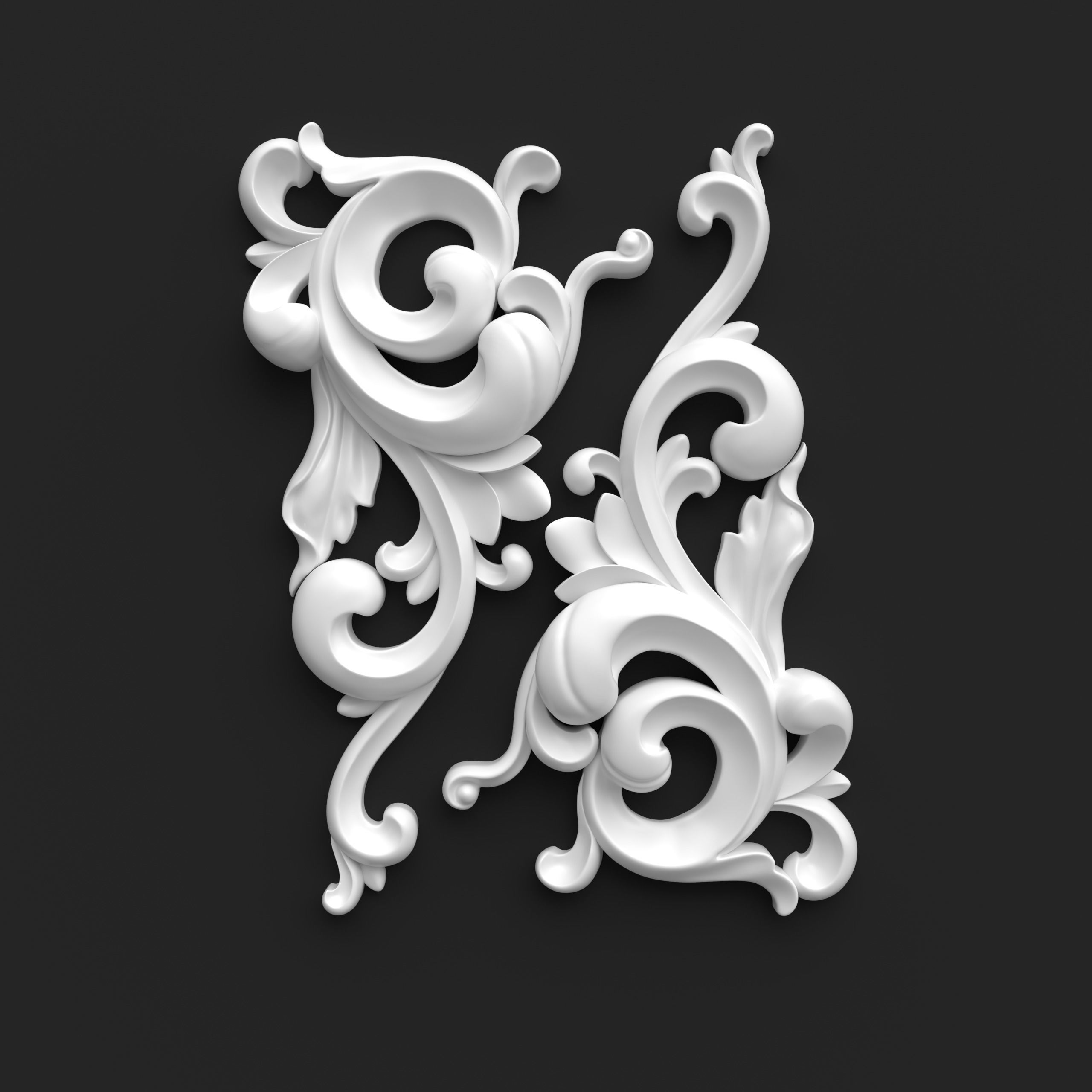CNC model Item 4 Sculpted Ornament Pack Vol 1 3D print model_4