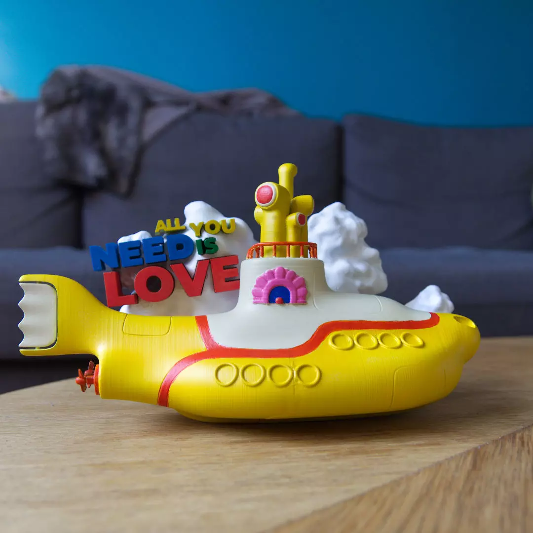 FANART - YELLOW SUBMARINE THE BEATLES - DIORAMA 3D print model_0