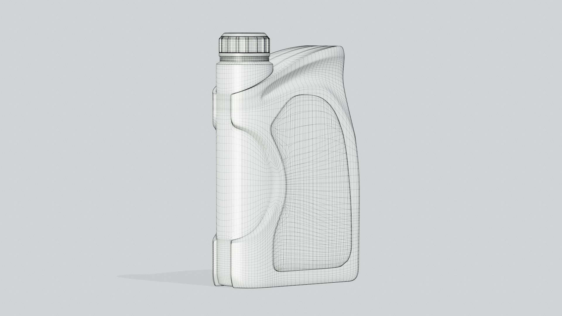 Motor Oil Bottle Mock Up  3D model_7