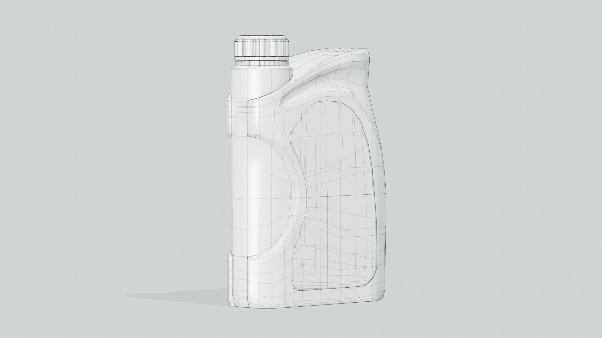 Motor Oil Bottle Mock Up  3D model_3
