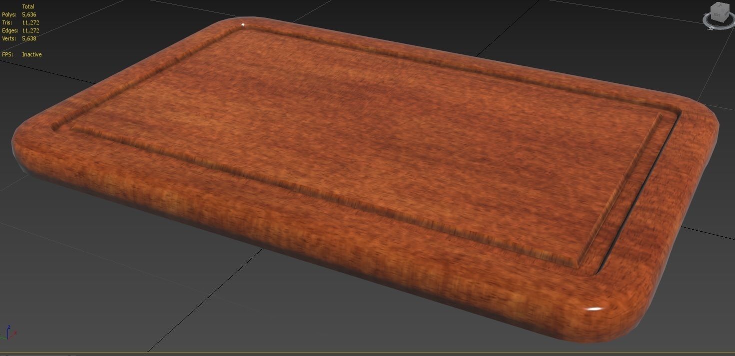 Cutting Board M3 Low-poly 3D model_32
