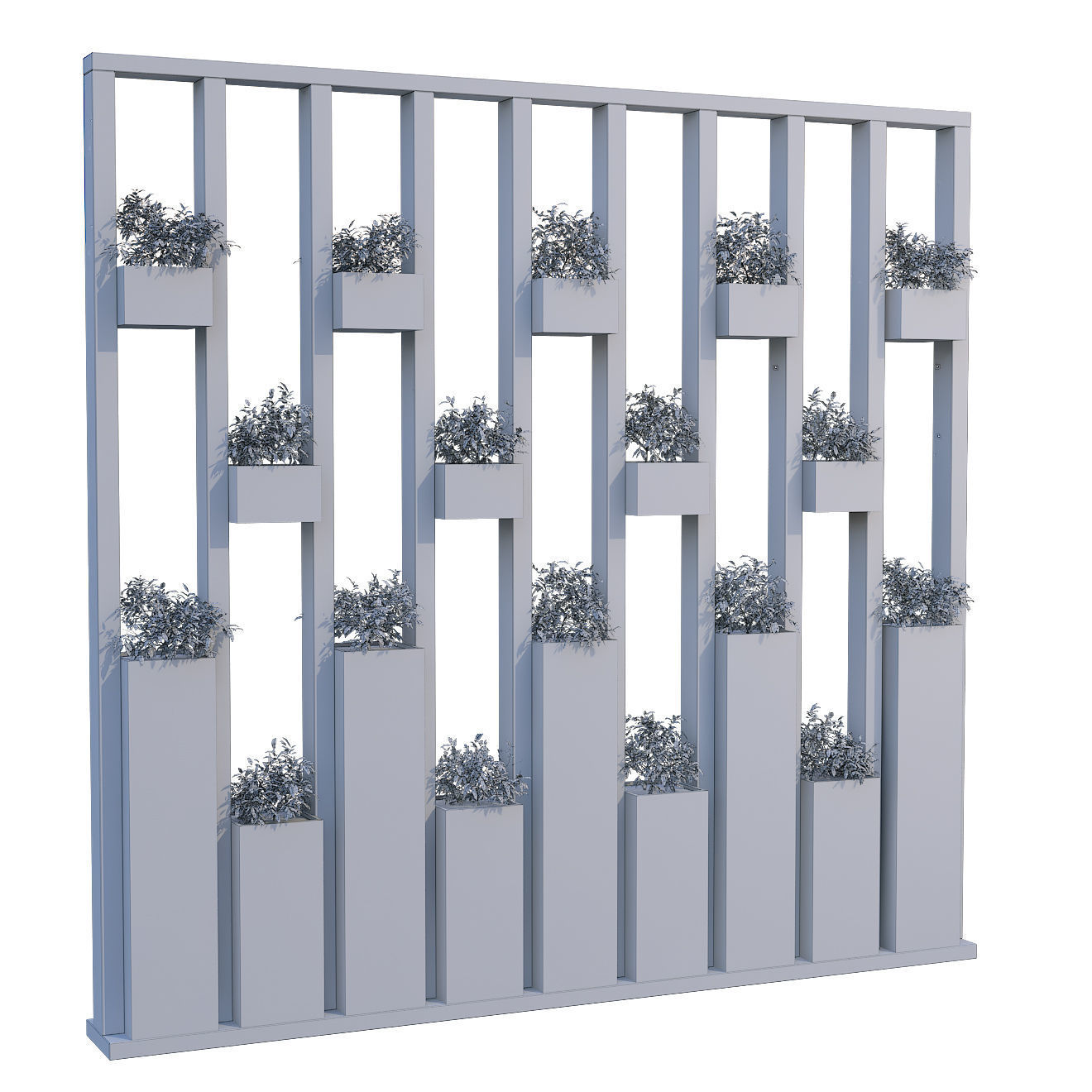 vertical plant partition set 203 3D model_6