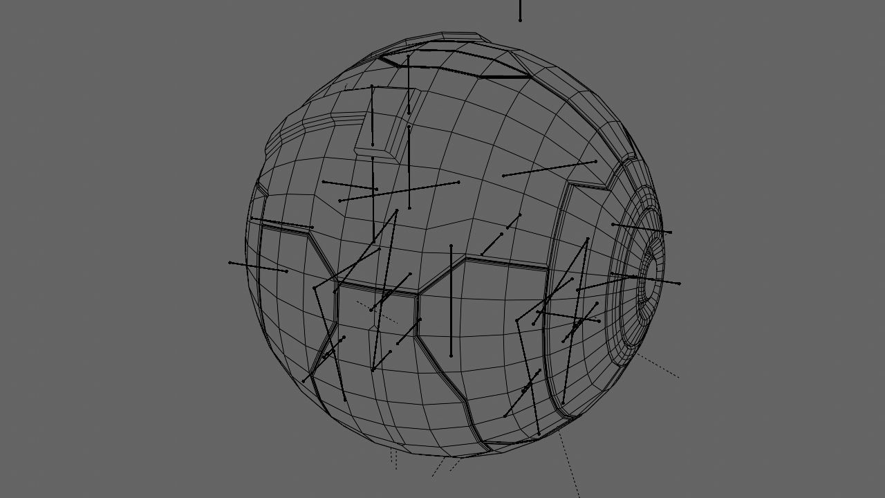 Ball robot rigged - animated character 3D model_22