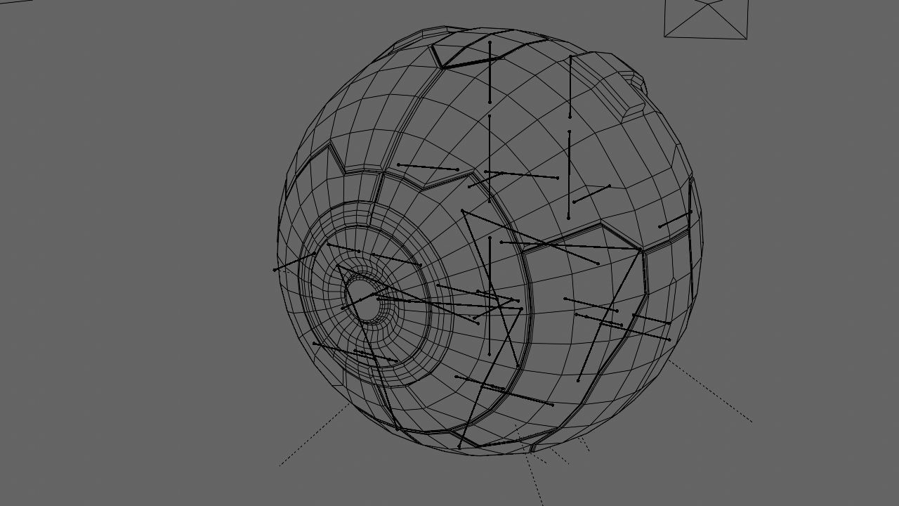 Ball robot rigged - animated character 3D model_21