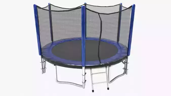 Trampoline Low-poly 3D model