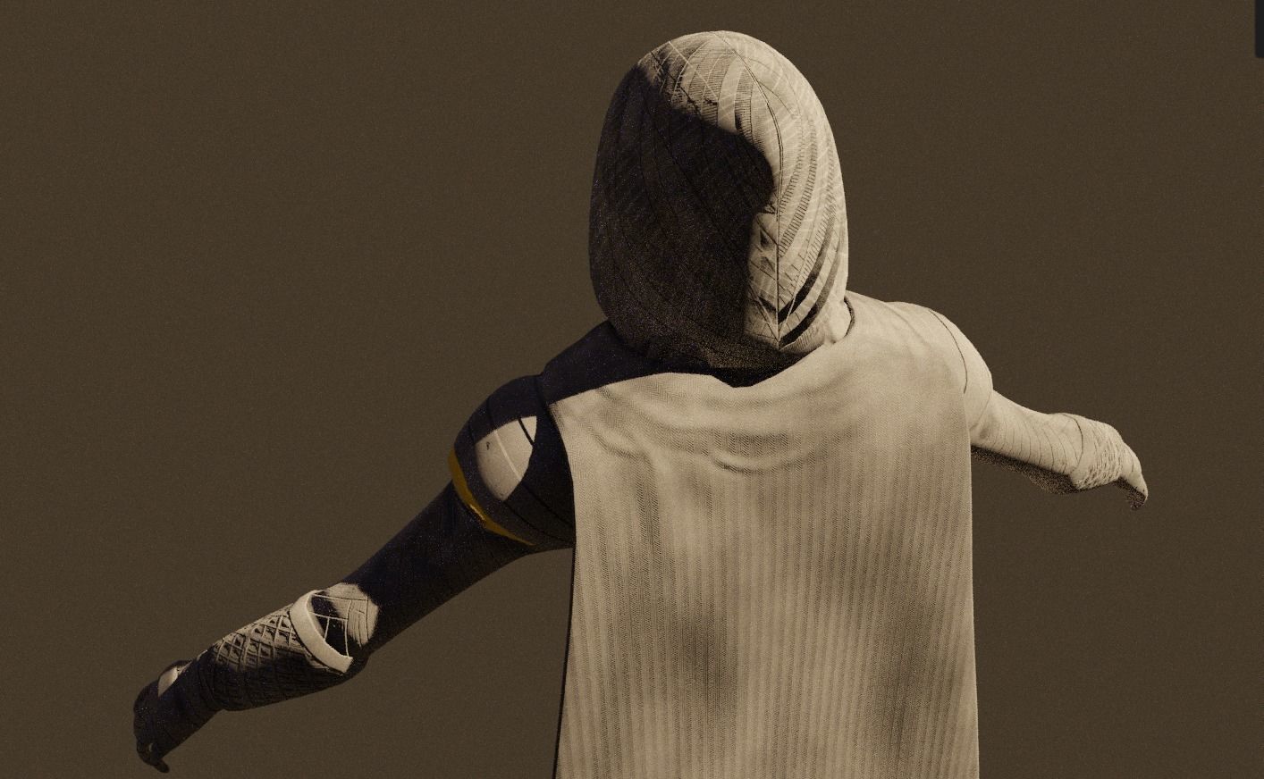 Moon Knight low poly Low-poly 3D model_2