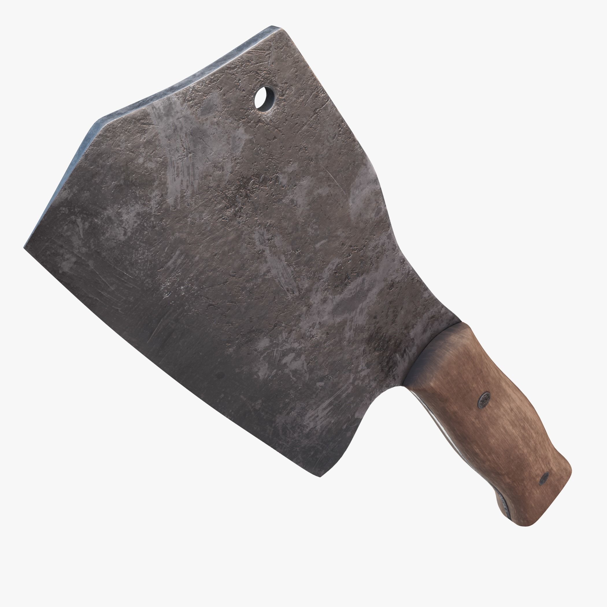 Meat Cleaver PBR Low-poly 3D model_10