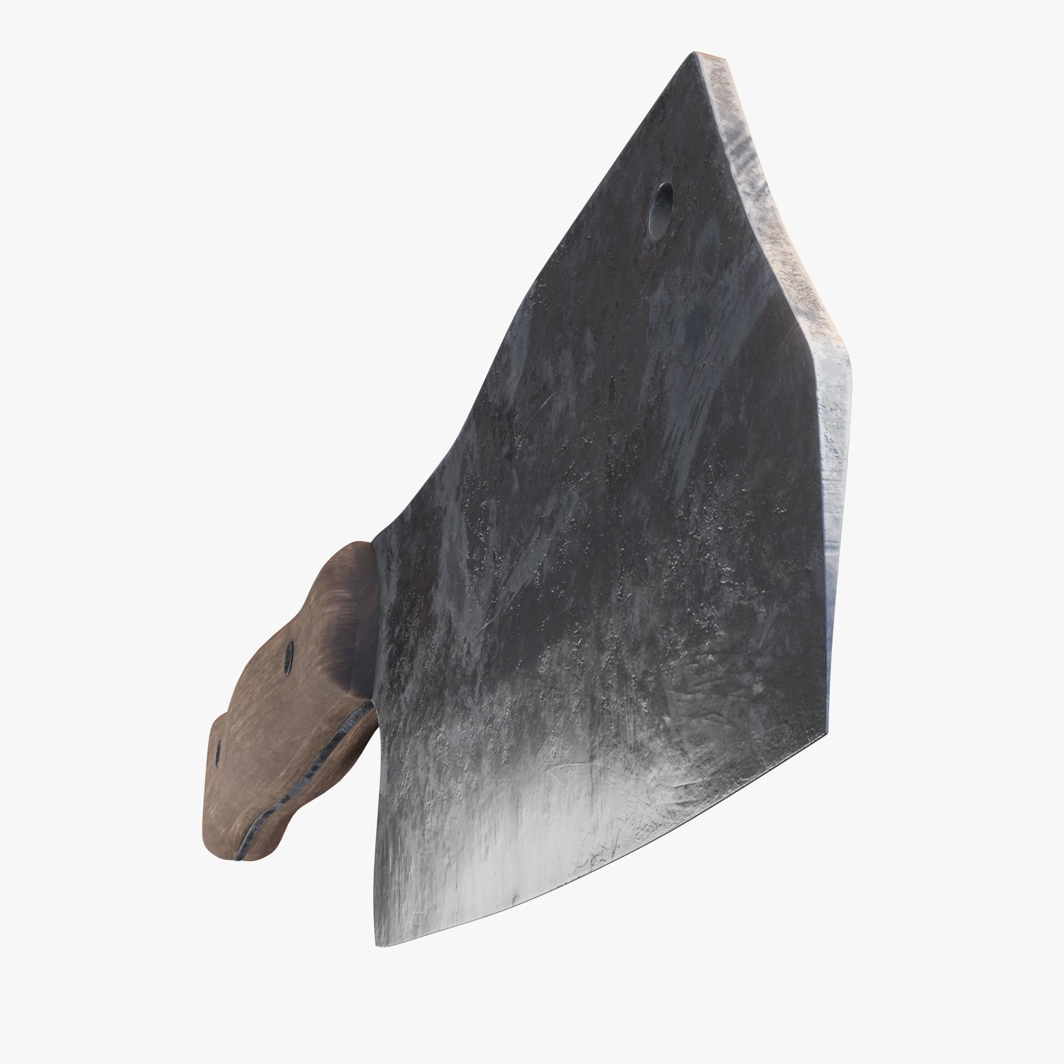 Meat Cleaver PBR Low-poly 3D model_9