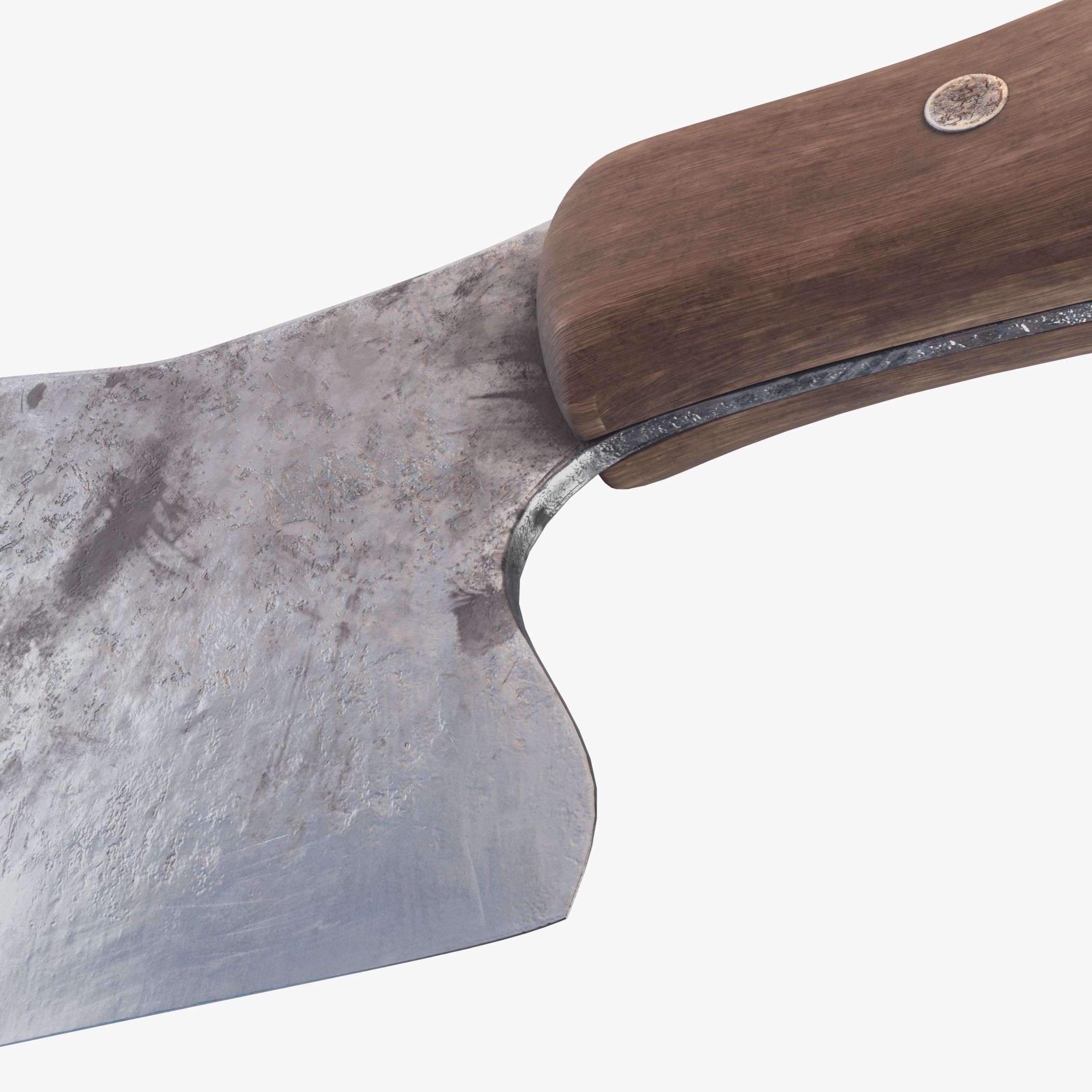 Meat Cleaver PBR Low-poly 3D model_13