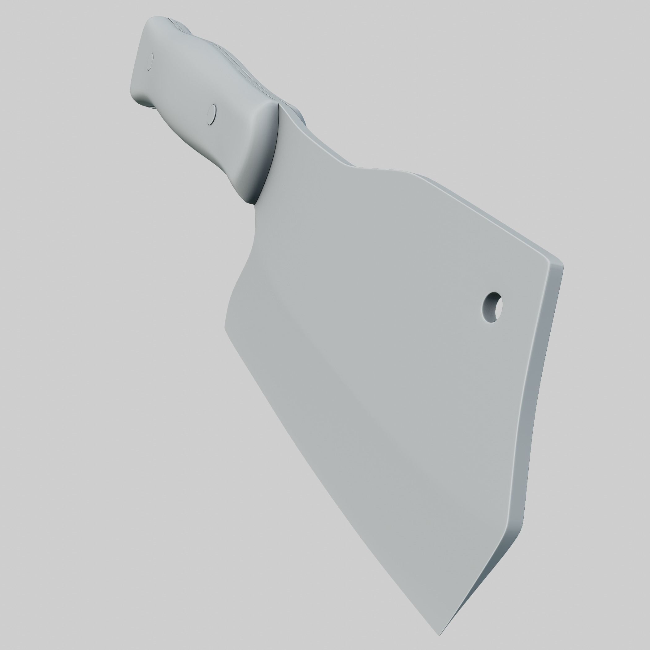Meat Cleaver PBR Low-poly 3D model_12