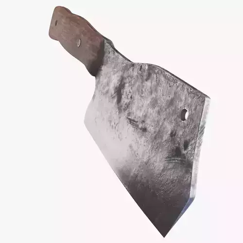 Meat Cleaver PBR Low-poly 3D model