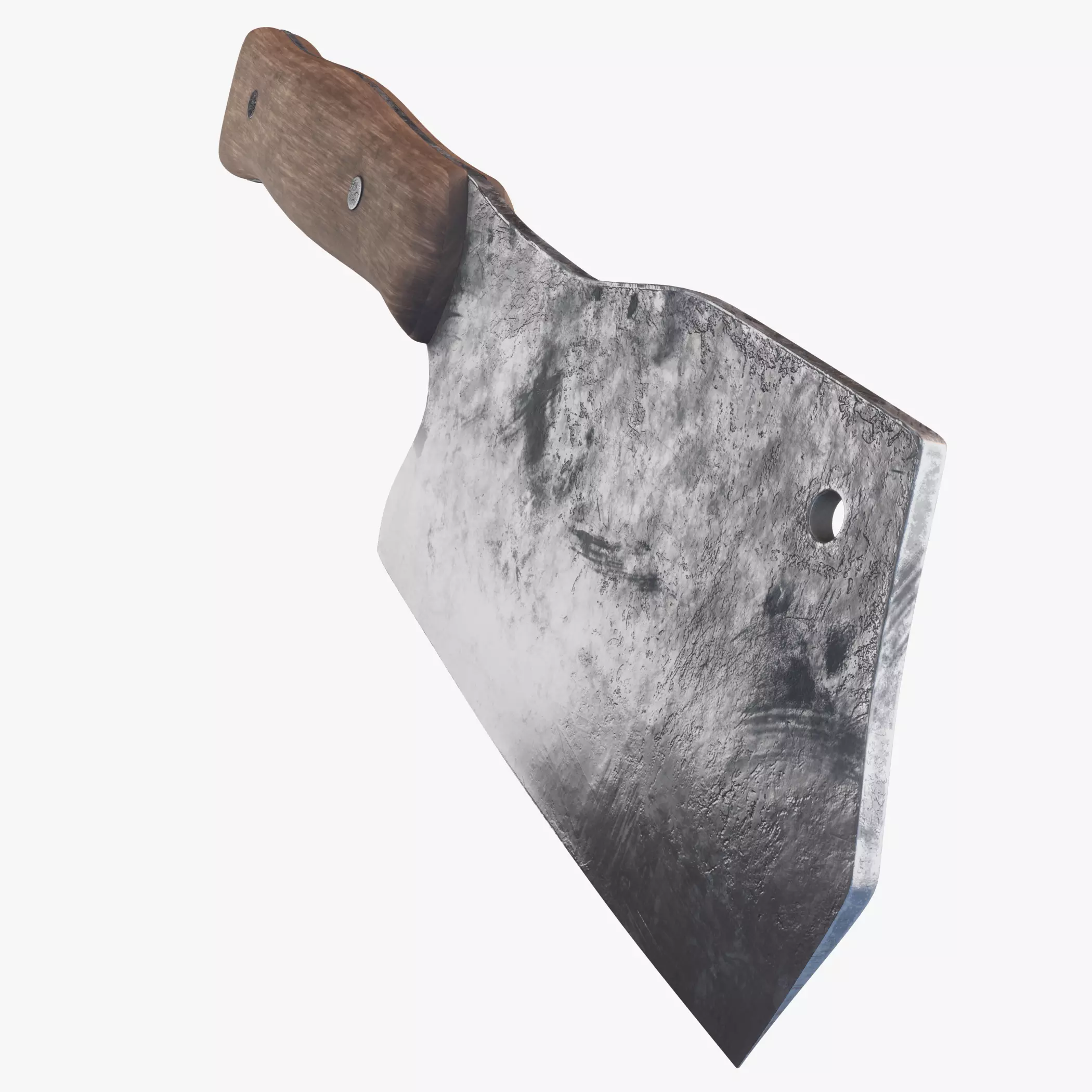 Meat Cleaver PBR Low-poly 3D model_0