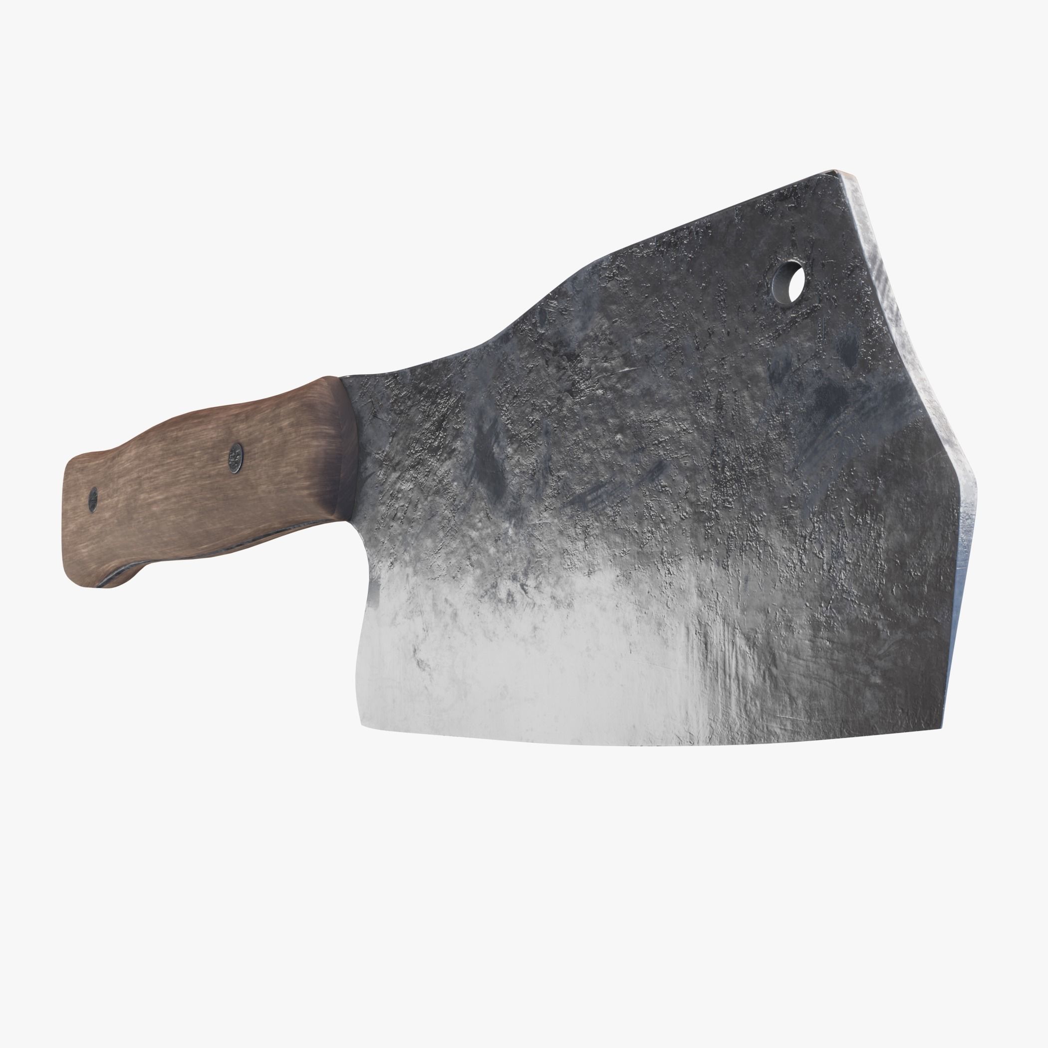 Meat Cleaver PBR Low-poly 3D model_3