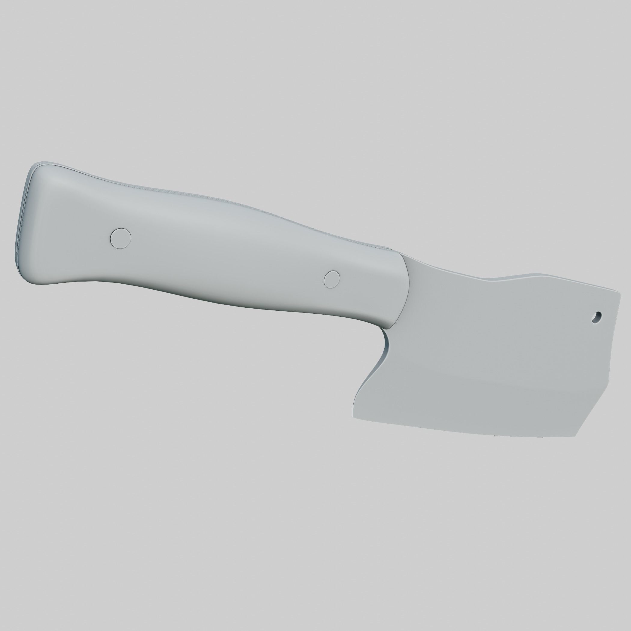 Meat Cleaver PBR Low-poly 3D model_8