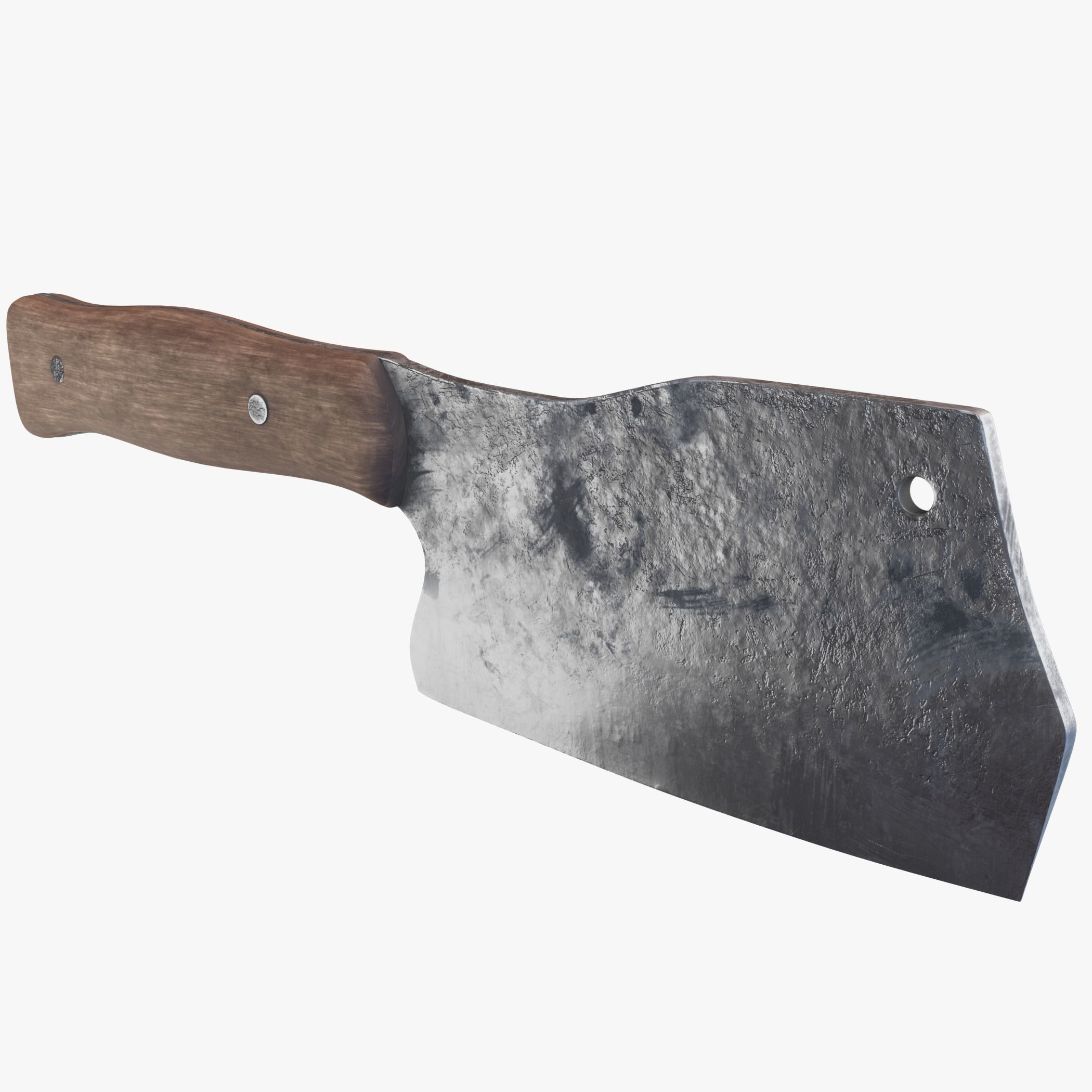 Meat Cleaver PBR Low-poly 3D model_4