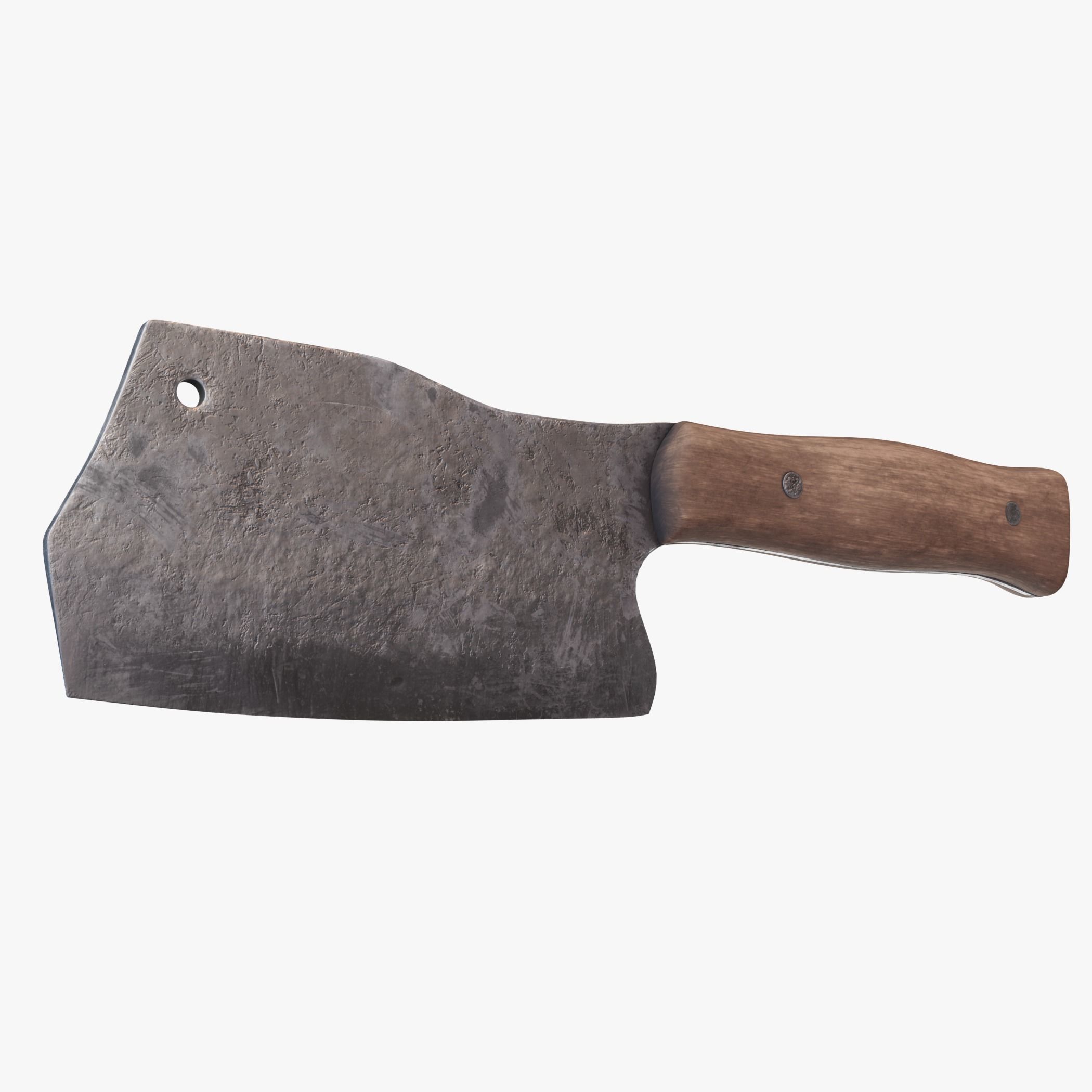 Meat Cleaver PBR Low-poly 3D model_11