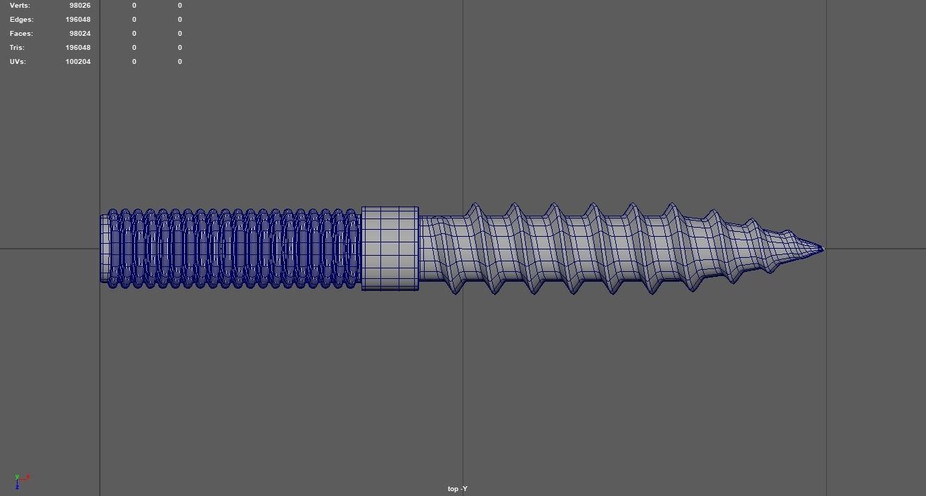 Hanger Bolts 3D Model 3D model_12