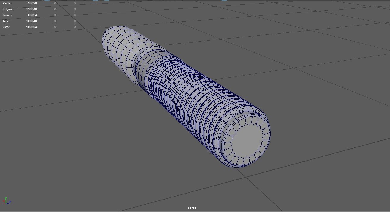 Hanger Bolts 3D Model 3D model_10