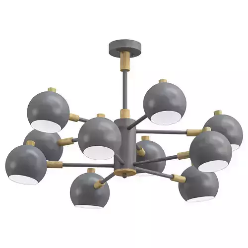svenn gold chandelier with six lights