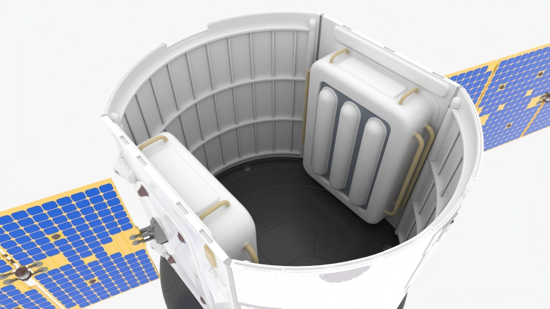 Common Satellite Low-poly 3D model_3