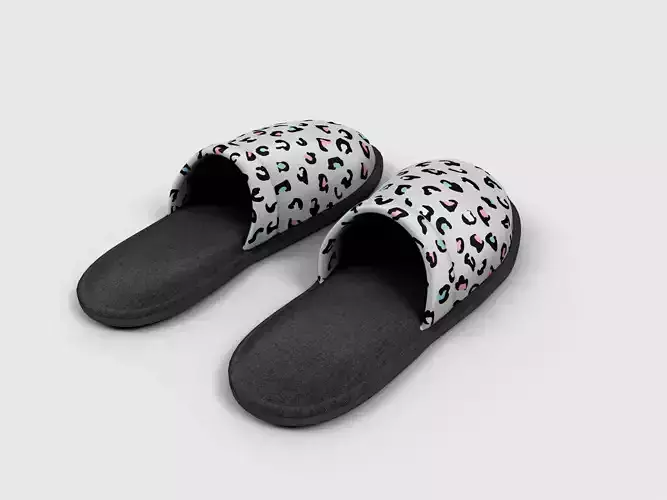 Slippers leopard