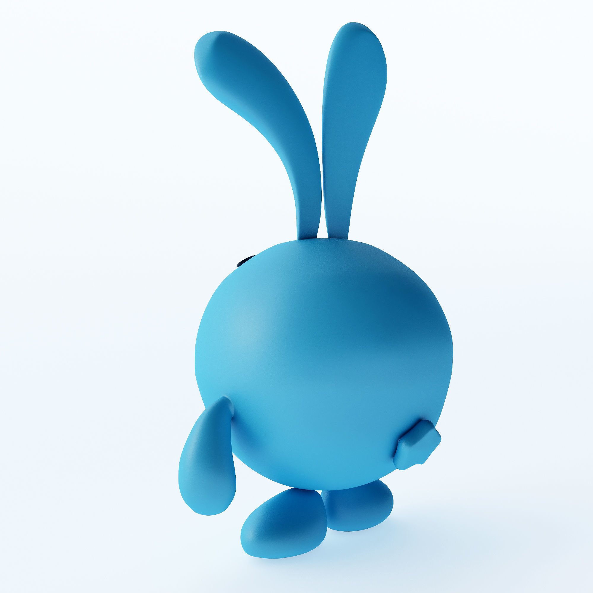 Toy rabbit-like character in Kikoriki - Krash 3D model_2