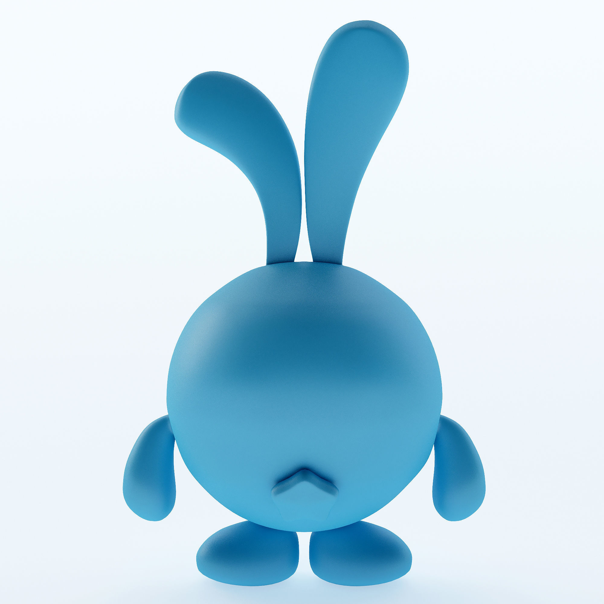 Toy rabbit-like character in Kikoriki - Krash 3D model_4